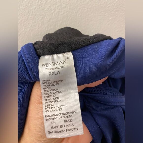 WEISSMAN Dance Costume lyrical navy blue 10,000 MILES 13171 XXLA adult - Picture 9 of 10